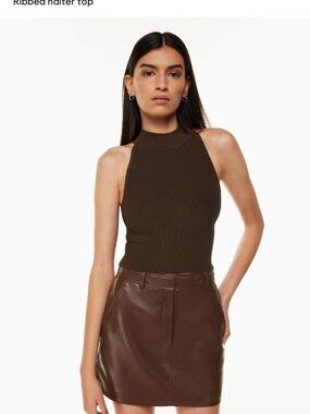 Babaton Sculpt Knit Ribbed Halter